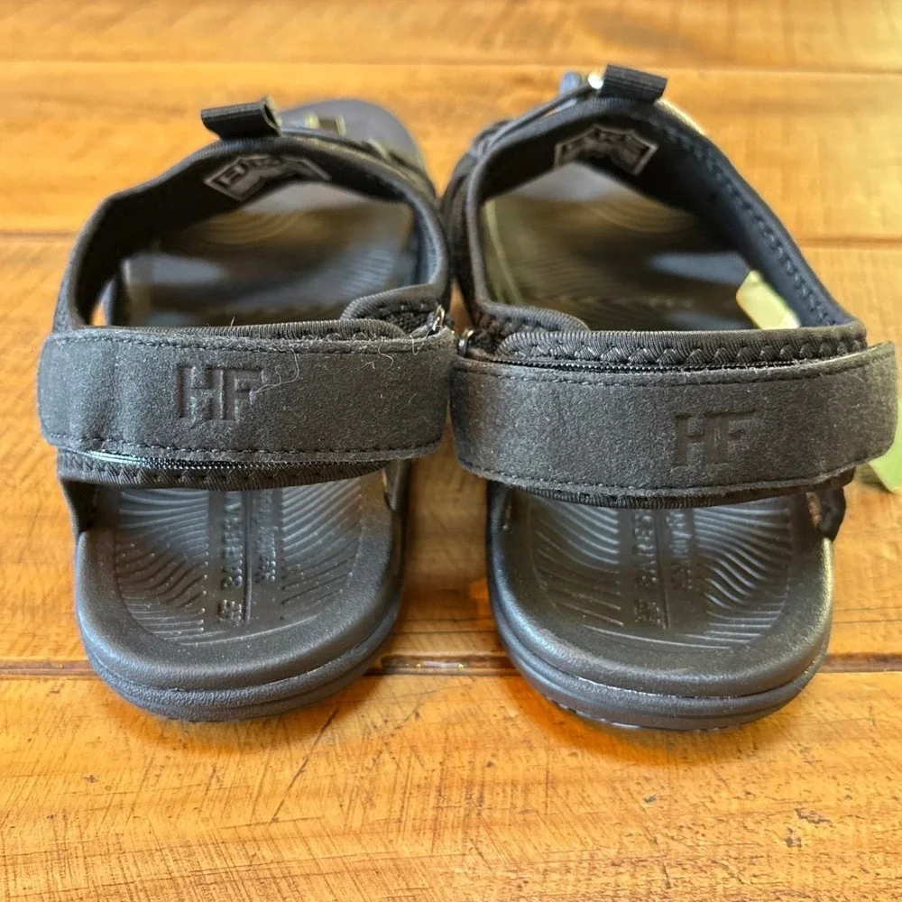 NEW Hike Footwear Mens Black Velcro‎ Closure Summer Outdoor Sandals Size 12